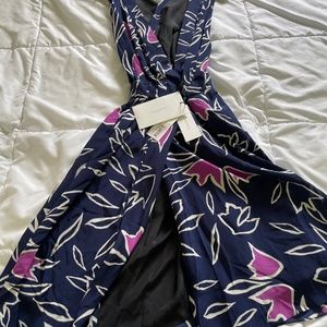 NINA RICCI Silk Midi Length Dress